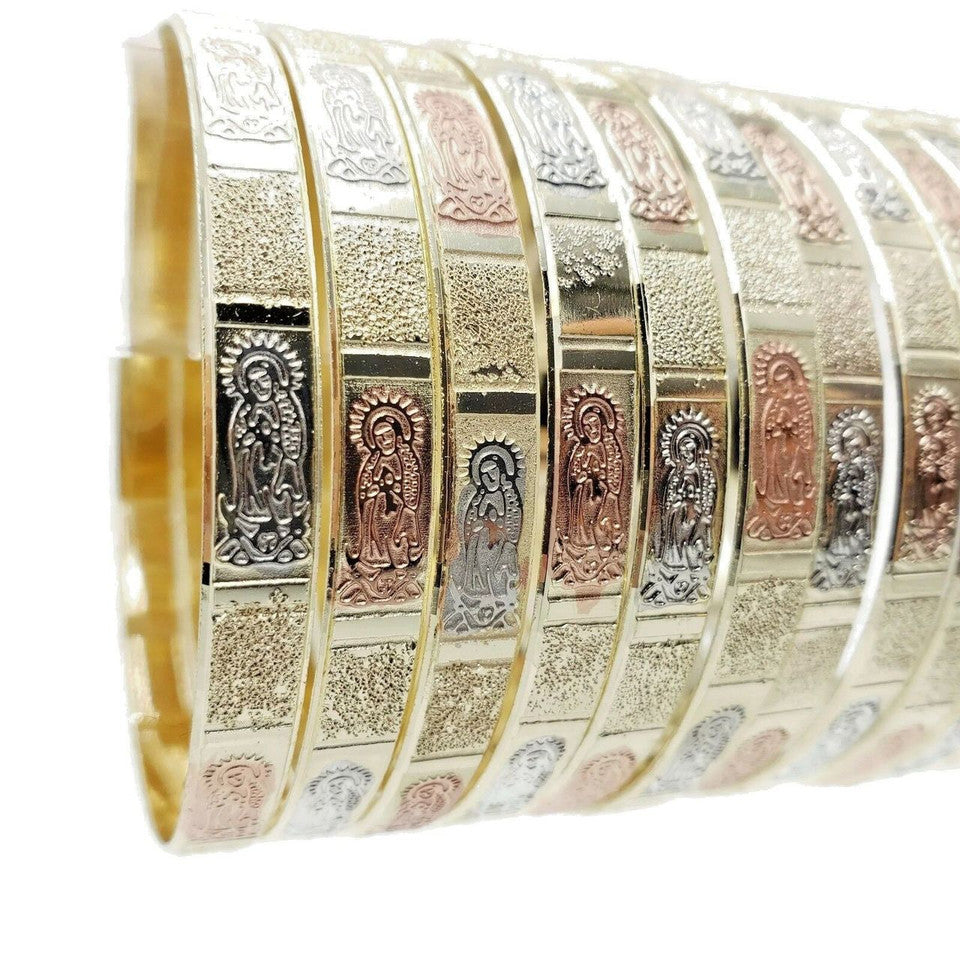 VIRGEN DE tricolor bangles (12 pc set)