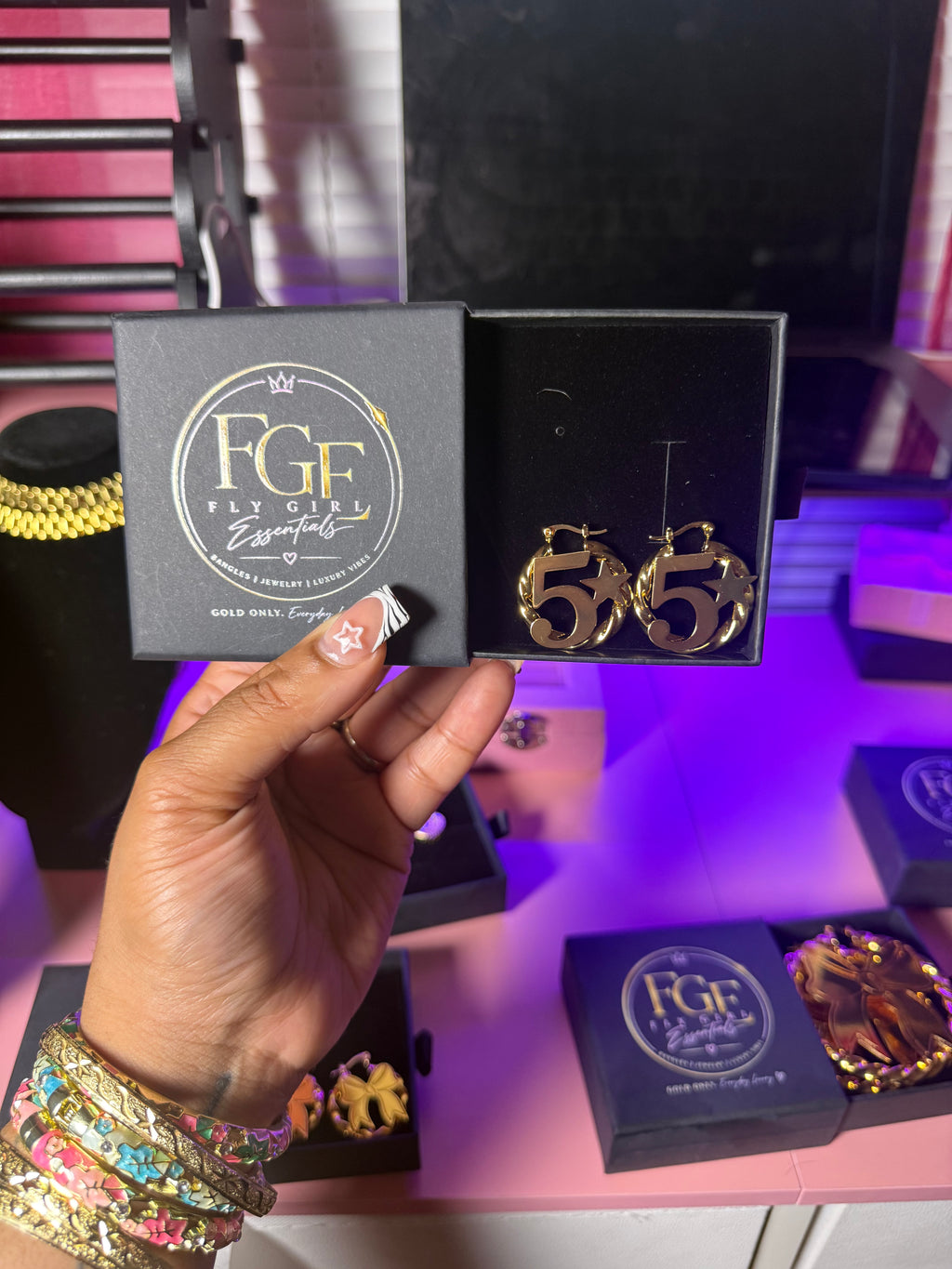5STAR BAMBOO EARRINGS