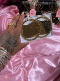 HELLO KITTY GOLD HOOP EARRINGS